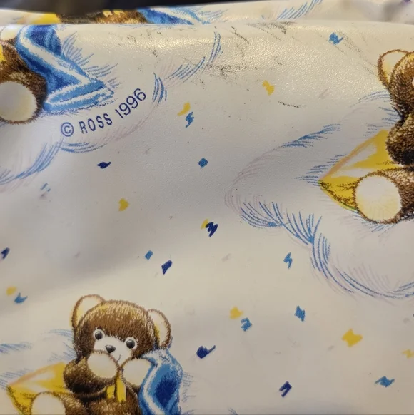 Vintage 1996 Ross Pediatrics Similac Insulated Baby Diaper Bag Teddy Bear Purple - Picture 7 of 10